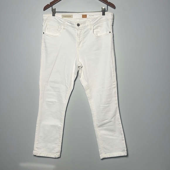 Pilcro and the letterpress Size 32 Fit Stet White Denim Jeans Like New - Picture 1 of 4